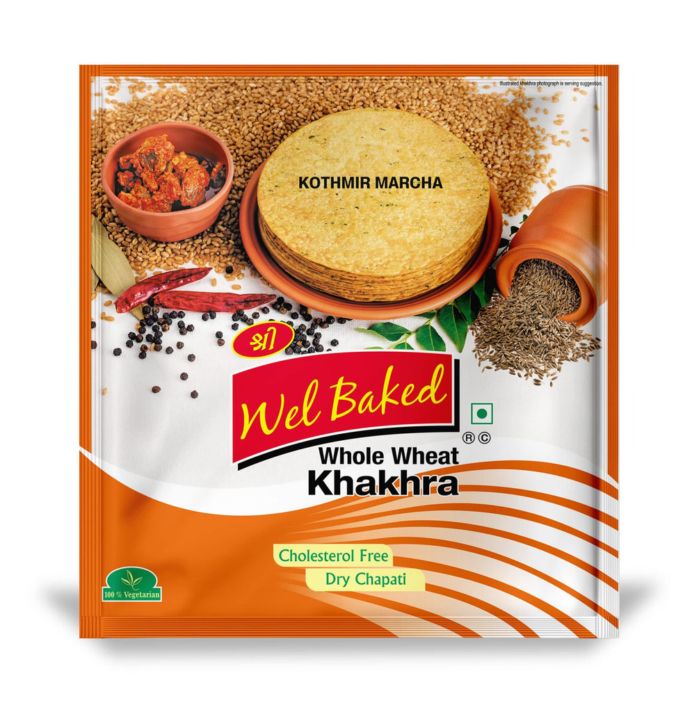 Whole Wheat Khakra - Kothmir Marcha - Firaana