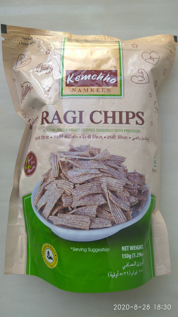 Kemchho Ragi Chips - 150 gm - Firaana