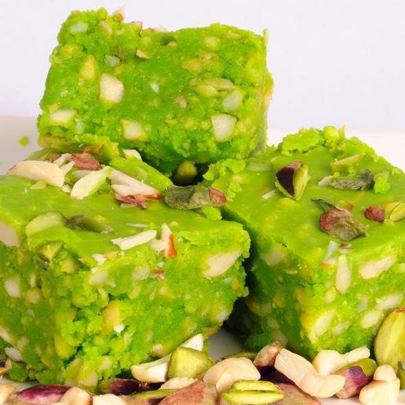 Shri Mohan's Karachi Sweets - Sai Mithai / Pista Barfi - Firaana