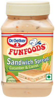 FunFood Sandwich Spread - Cucumber & Carrot (Eggless) - Firaana
