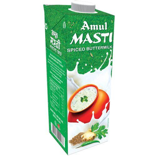 Amul Masti Spiced Butter Milk (Single) - 1 ltr - Firaana