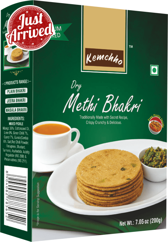 Kemchho Dry Methi Bhakri - 200 gm - Firaana