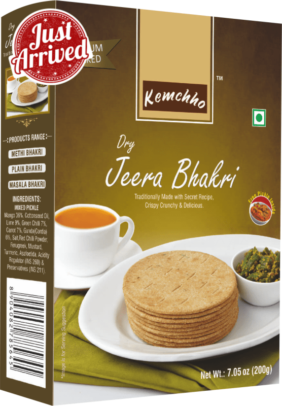 Kemchho Dry Jeera Bhakri - 200 gm - Firaana