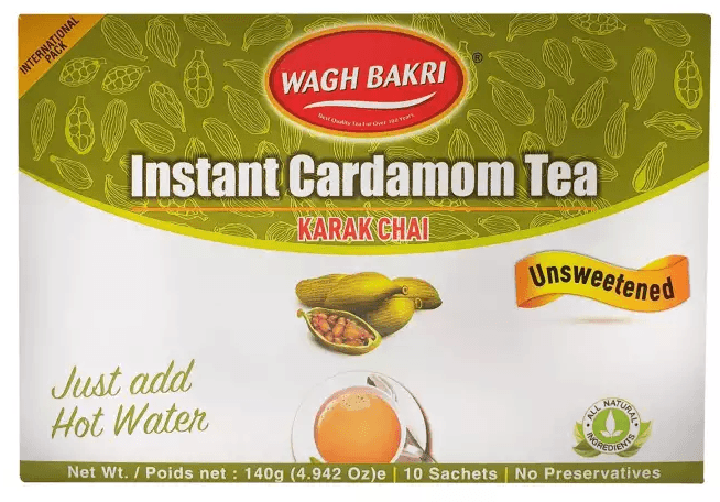 Wagh Bakri Unsweetened Instant cardamom / elaichi Tea - Firaana